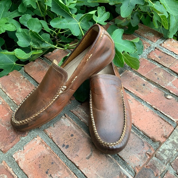 Frye Leather Lewis Venetian Mens Loafers Sz 10 - Picture 2 of 10